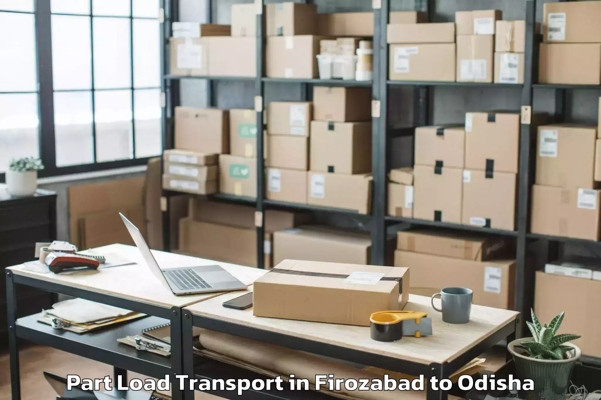 Trusted Firozabad to Raibania Part Load Transport